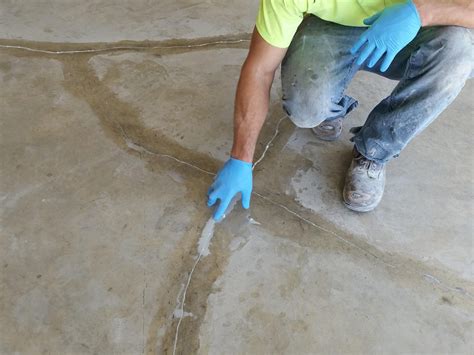 basement floor crack repair epoxy